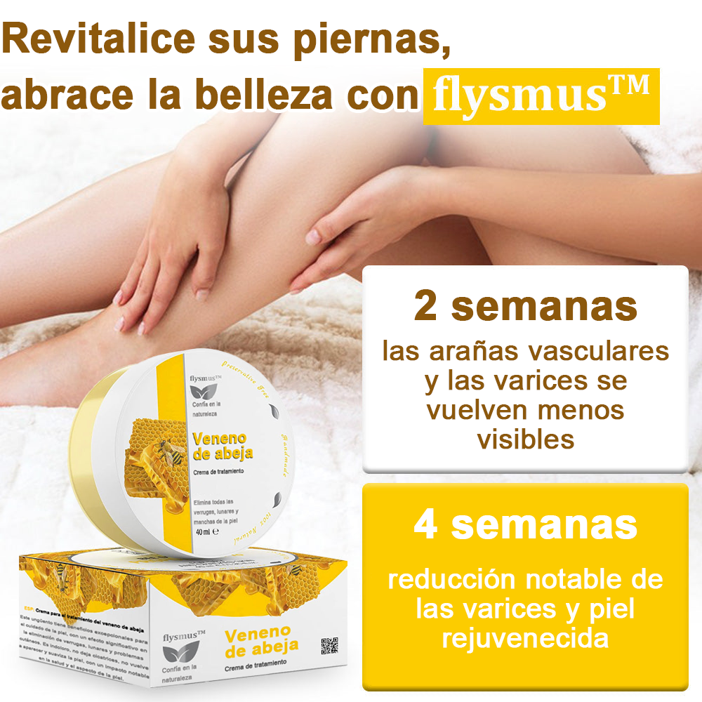 Crema cicatrizante ✅flysmus™ con veneno de abeja🐝: Tratamiento de eczemas, psoriasis, acné, rosácea, infecciones fúngicas y verrugas