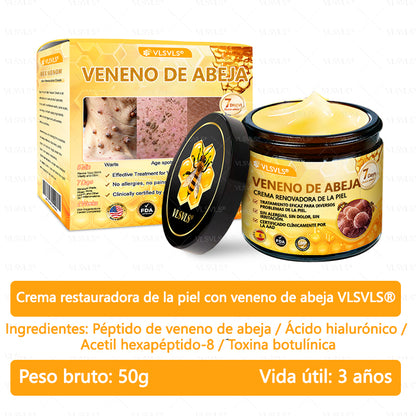 ✨ VLSVLS® Crema Renovadora con Veneno de Abeja – ¡ÚLTIMO DÍA con 80% de DESCUENTO! 🔥
