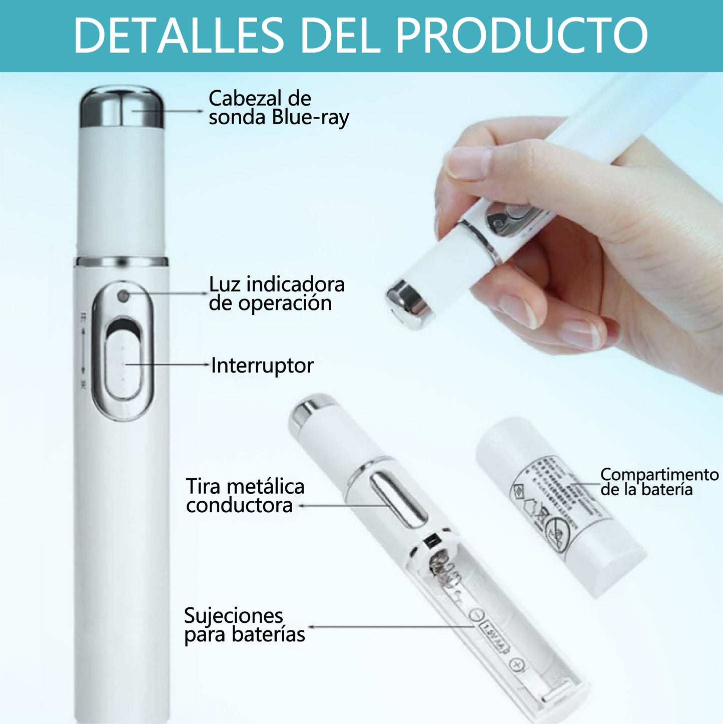 Bikenda® DermaLite Lápiz Láser Indoloro para Quitar Lunares🖊