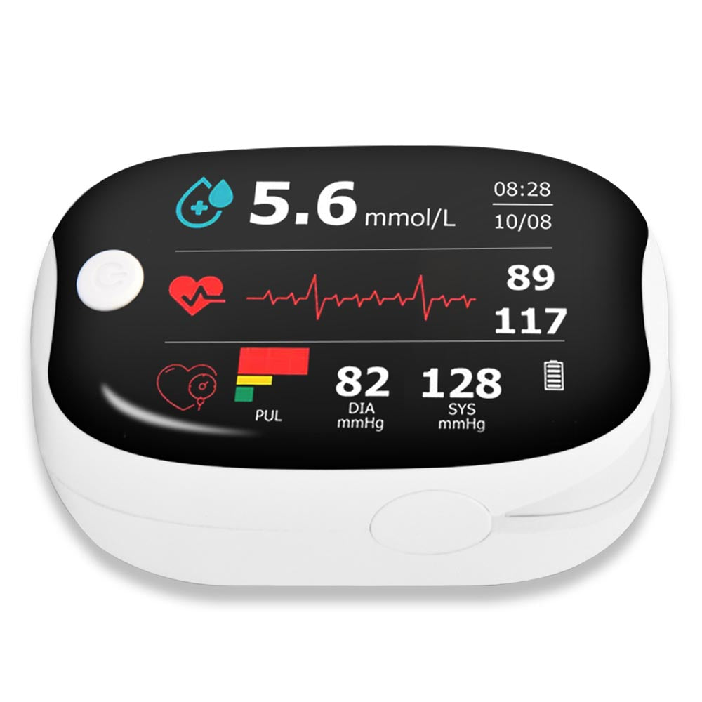 HERMSA™ Dispositivo médico multifuncional no invasivo de precisión (para medir la glucosa en sangre, la saturación de oxígeno y la presión arterial) [Precisión del 99,9%]🔥🔥