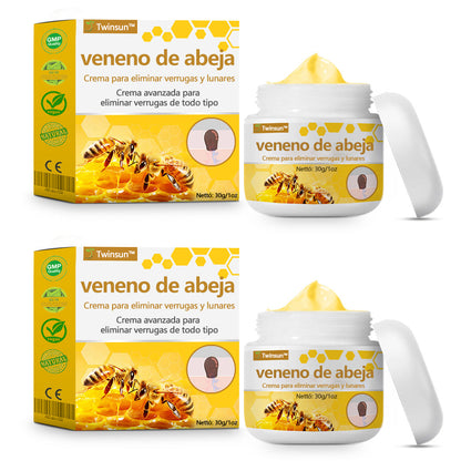 🐝Twinsun™ Súper Crema Potente con Veneno de Abeja, ¡aprobada por la EMA! 💖Perfecta para tratar verrugas, bultitos en la piel, infecciones, queratosis… ¡y para dejarte la piel suave y uniforme!