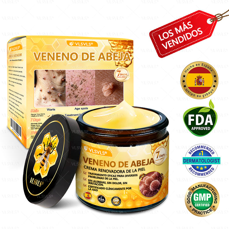 ✨ VLSVLS® Crema Renovadora con Veneno de Abeja – ¡ÚLTIMO DÍA con 80% de DESCUENTO! 🔥