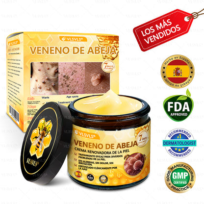✨ VLSVLS® Crema Renovadora con Veneno de Abeja – ¡ÚLTIMO DÍA con 80% de DESCUENTO! 🔥