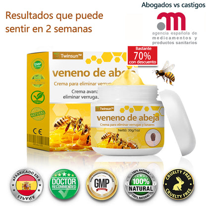 🐝Twinsun™ Súper Crema Potente con Veneno de Abeja, ¡aprobada por la EMA! 💖Perfecta para tratar verrugas, bultitos en la piel, infecciones, queratosis… ¡y para dejarte la piel suave y uniforme!