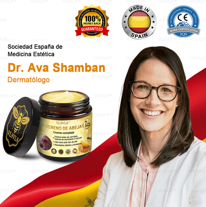 VLSVLS™ Crema con Veneno de Abeja de Efecto Completo 🧑‍⚕️ Recomendado por Dermatólogos - Para el Tratamiento de Diversos Problemas de la Piel🐝