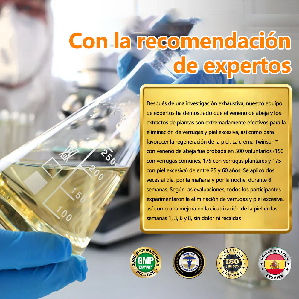 🐝Twinsun™ Súper Crema Potente con Veneno de Abeja, ¡aprobada por la EMA! 💖Perfecta para tratar verrugas, bultitos en la piel, infecciones, queratosis… ¡y para dejarte la piel suave y uniforme!