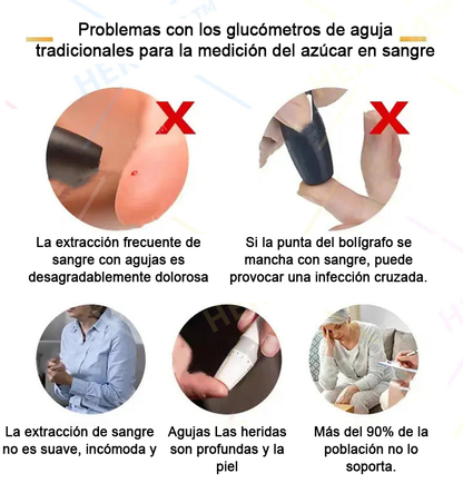HERMSA™ Dispositivo médico multifuncional no invasivo de precisión (para medir la glucosa en sangre, la saturación de oxígeno y la presión arterial) [Precisión del 99,9%]🔥🔥