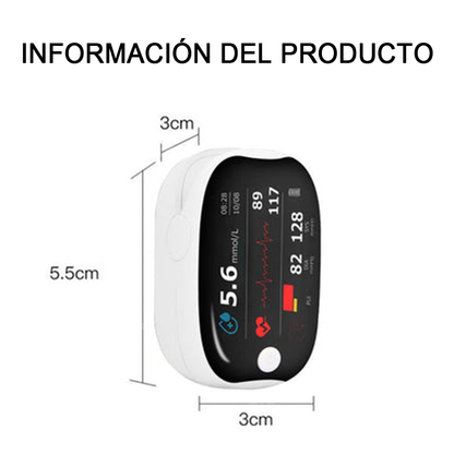 HERMSA™ Dispositivo médico multifuncional no invasivo de precisión (para medir la glucosa en sangre, la saturación de oxígeno y la presión arterial) [Precisión del 99,9%]🔥🔥