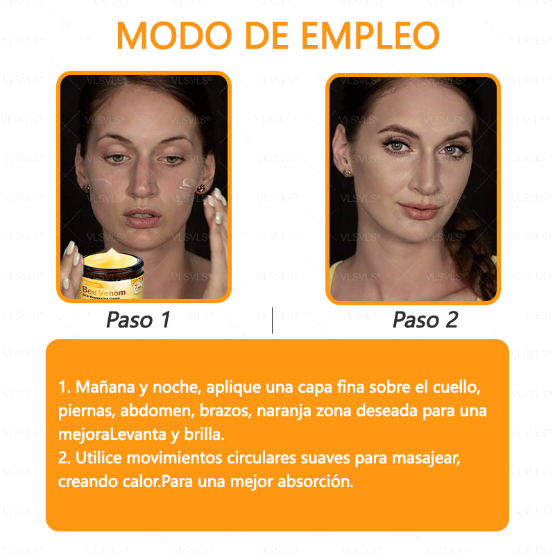 ✨ VLSVLS® Crema Renovadora con Veneno de Abeja – ¡ÚLTIMO DÍA con 80% de DESCUENTO! 🔥